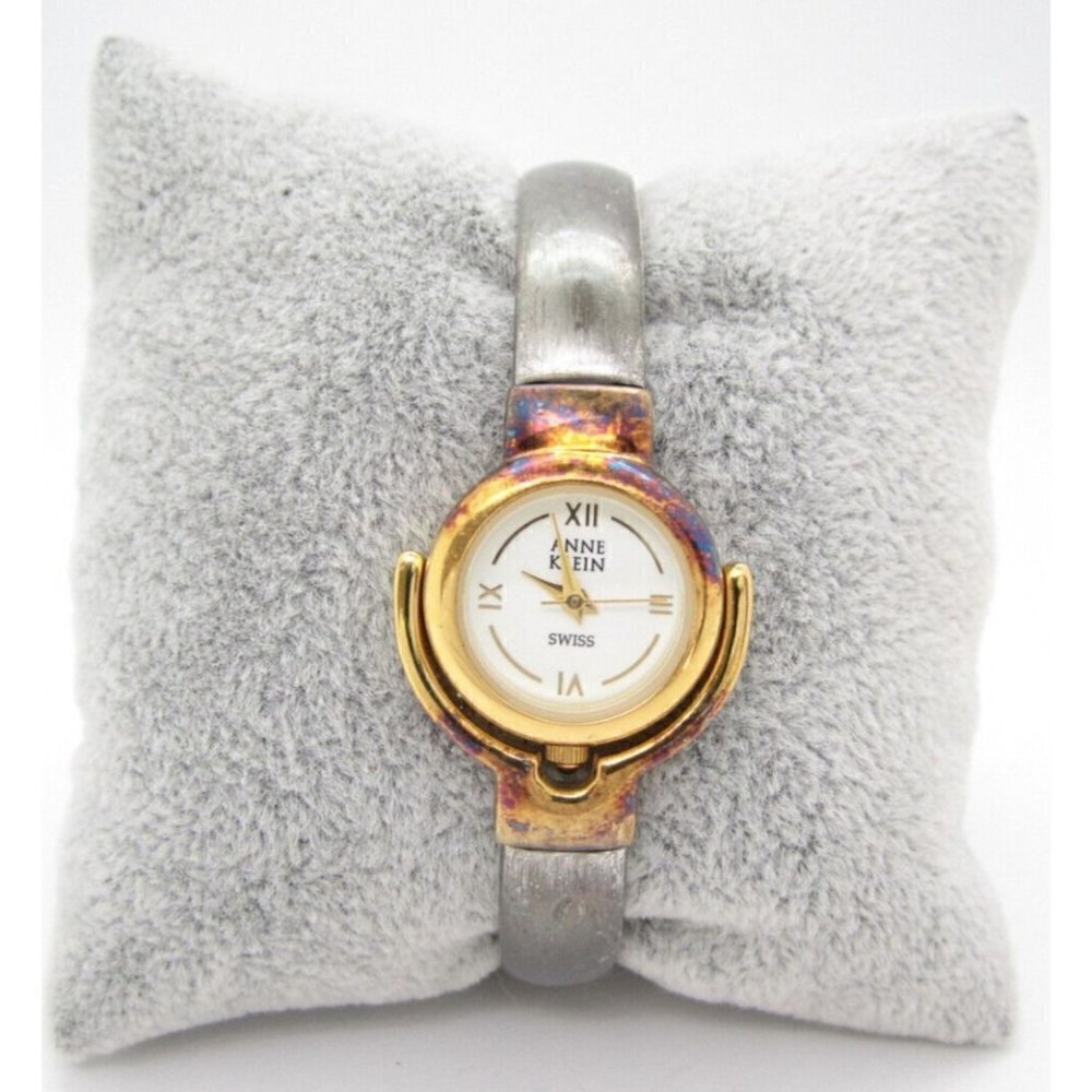 Women Anne Klein Swiss Quartz WR Analog 23mm Causal Round Watch (F282) 12-6328-9